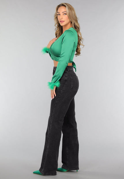 CAMPAGNEJEANS Tall Antraciet Stretch Straight Leg Jeans