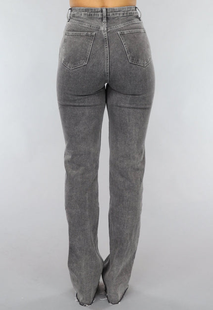 CAMPAGNEJEANS Tall Grijze Straight Leg Jeans met Stretch