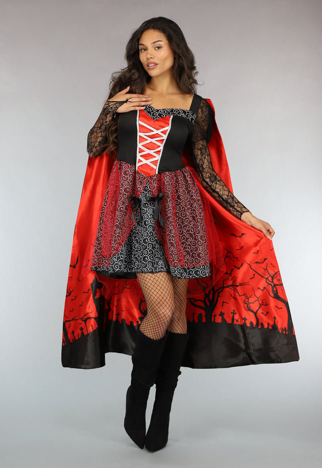 CARNA50 Gothic Vampier Kostuum