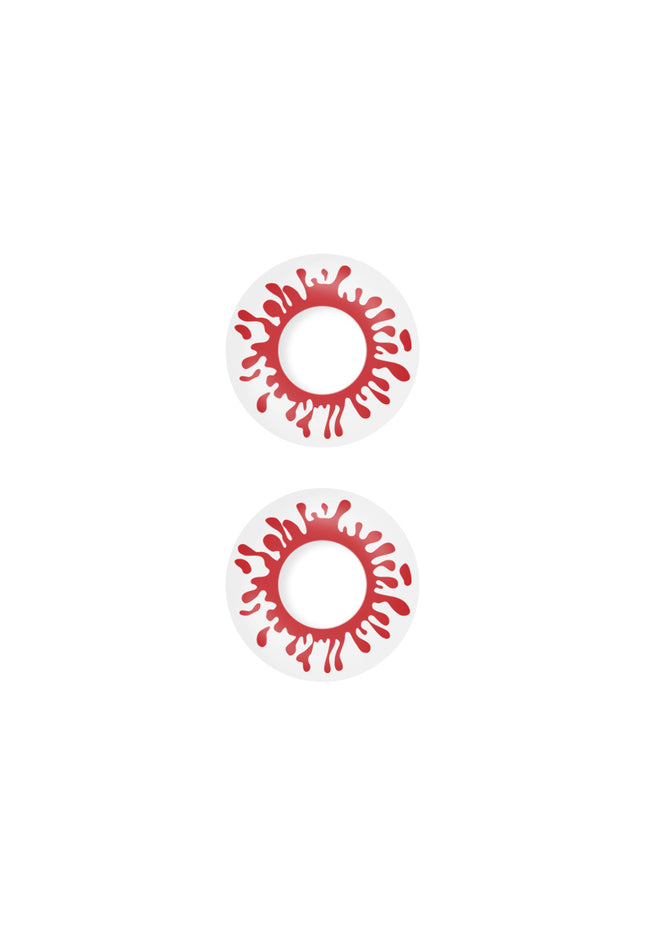 Crazy-Lenzen: Halloween Bloed Spetter Lenzen