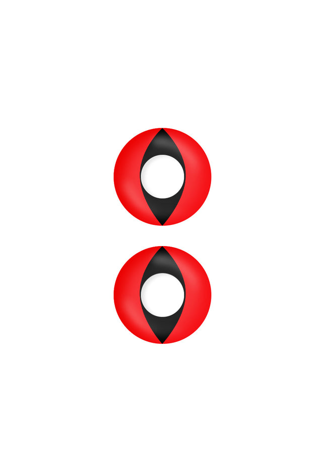 Crazy-Lenzen: Red Cat Eye Lenzen