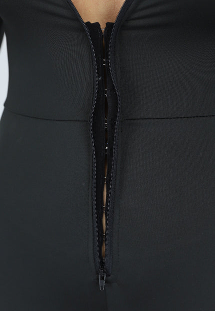 NEW210126 Zwarte Basic Stretch Jumpsuit