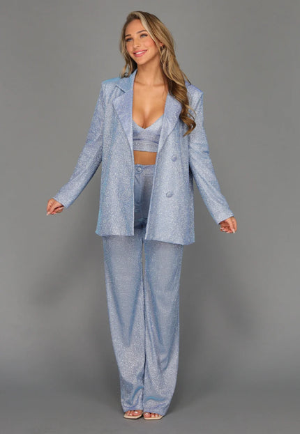 Eisiges hellblaues Glitzerpaket 3-teilig