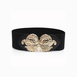 Elastische Tailleriem met Gouden Haaksluiting