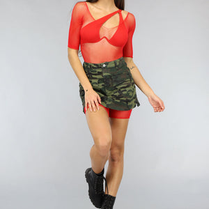 Finest Festival Fishnet Look