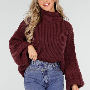 Gebreide Bordeaux Coltrui