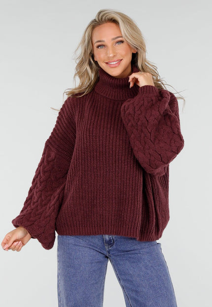 Gebreide Bordeaux Coltrui