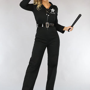 CARNA30 Deluxe Politiejumpsuit Kostuum
