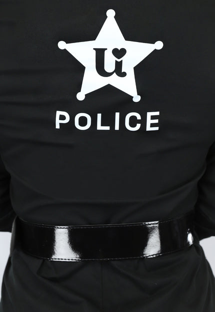 CARNA30 Deluxe Politiejumpsuit Kostuum