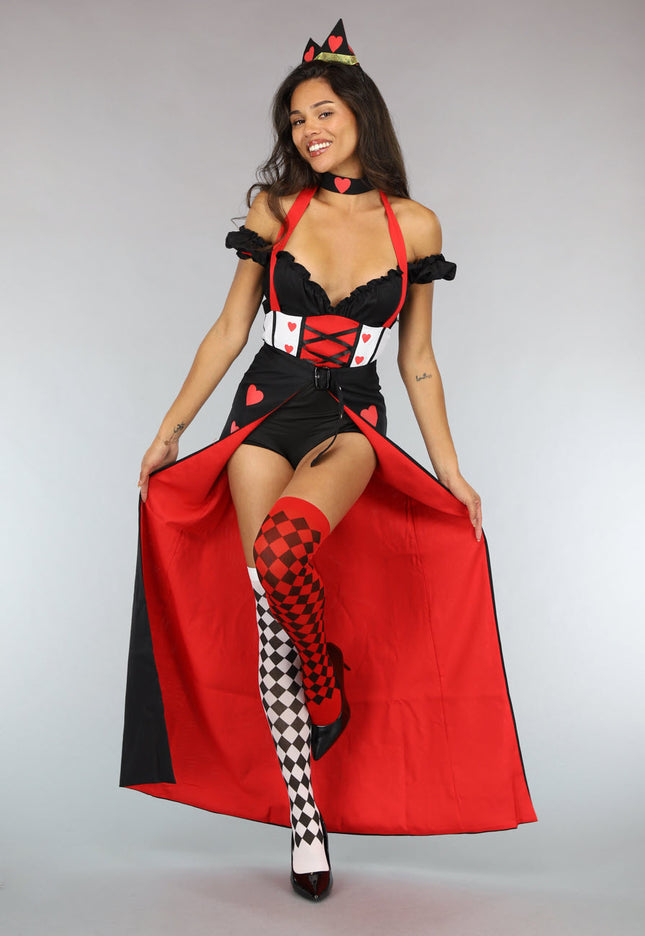 CARNA50 Harten Koningin Kostuum