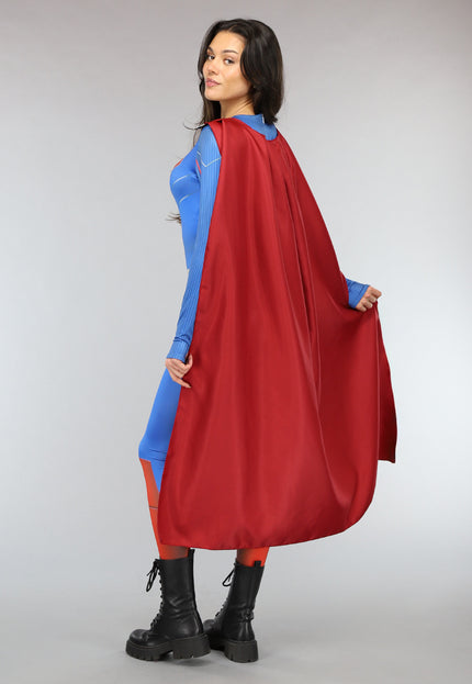 CARNA30 Lang Superman Kostuum met Cape