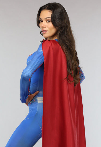 CARNA30 Lang Superman Kostuum met Cape