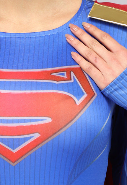 CARNA30 Lang Superman Kostuum met Cape