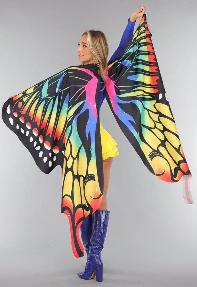 CARNA35 Multicolor Vlinder Kostuum Accessoires