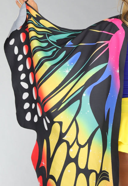 CARNA35 Multicolor Vlinder Kostuum Accessoires