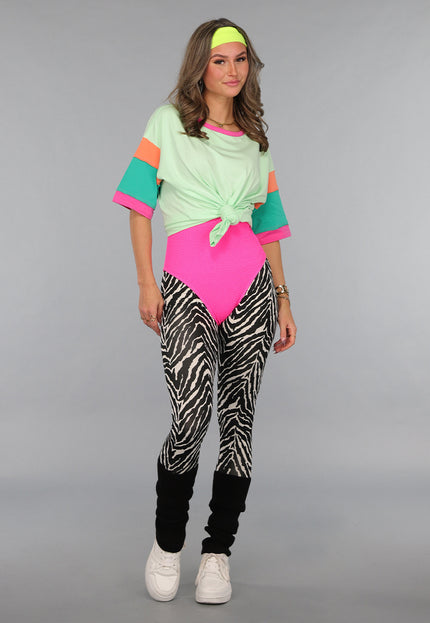 geen Neon Gele Elastische Haarband