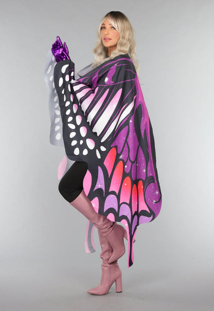 CARNA35 Paarse Butterfly Cape