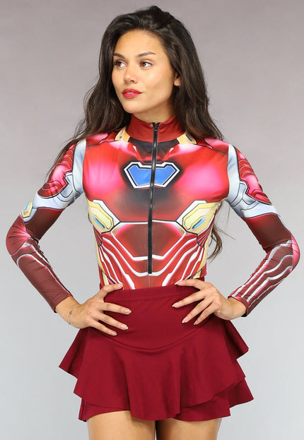 CARNA25 Rode Marvel Iron Man Bodysuit