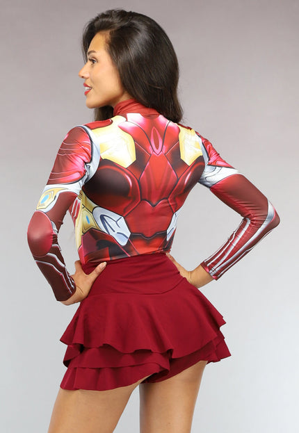 CARNA25 Rode Marvel Iron Man Bodysuit