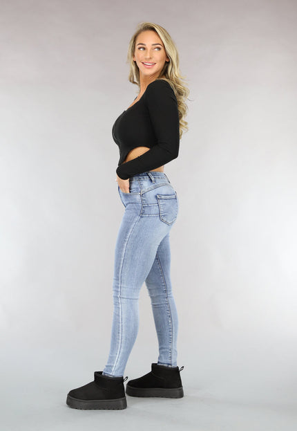 OP=OP.AV.09 Zwarte Lange Mouwen Rib Top