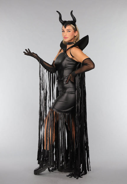 CARNA35 Zwarte Magie Koningin Kostuum