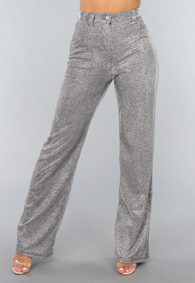 OP=OP.38.R Glamour Pantalon in Zilver