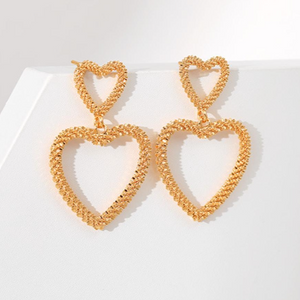 Gouden Hartjes Oorhangers