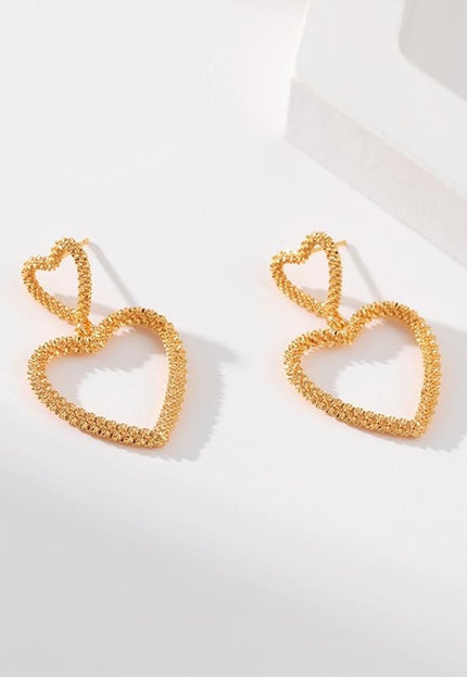 Gouden Hartjes Oorhangers