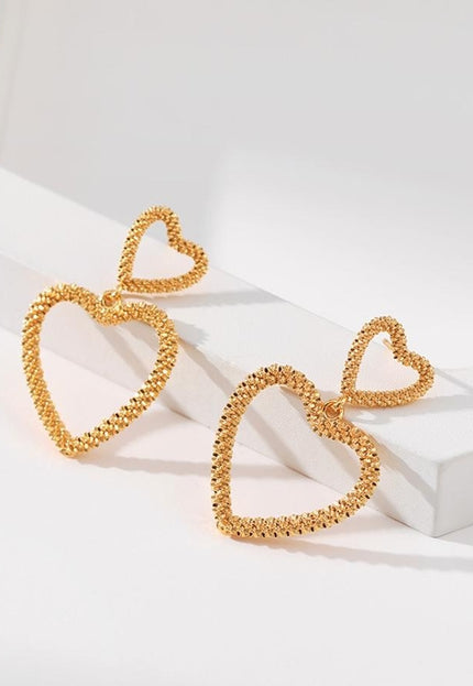 Gouden Hartjes Oorhangers