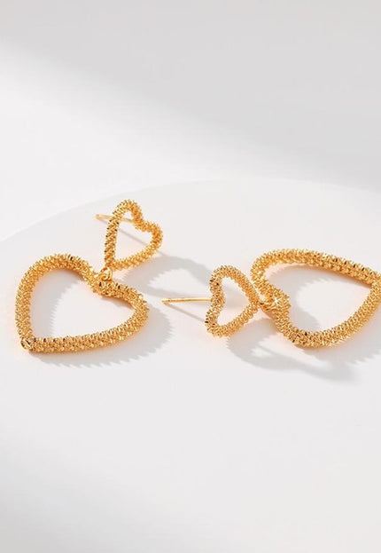 Gouden Hartjes Oorhangers