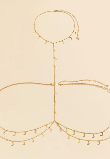 Gouden Layered Bodychain