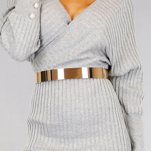 Gouden Metal Mirror Riem
