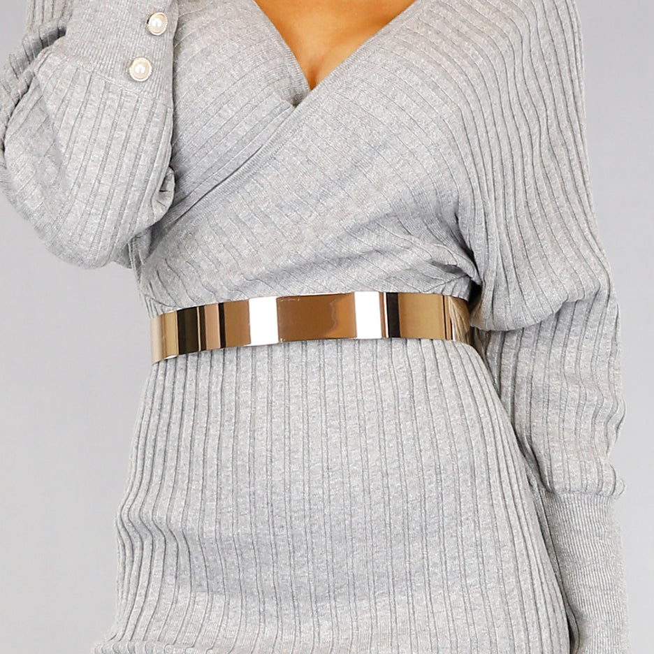 Gouden Metal Mirror Riem