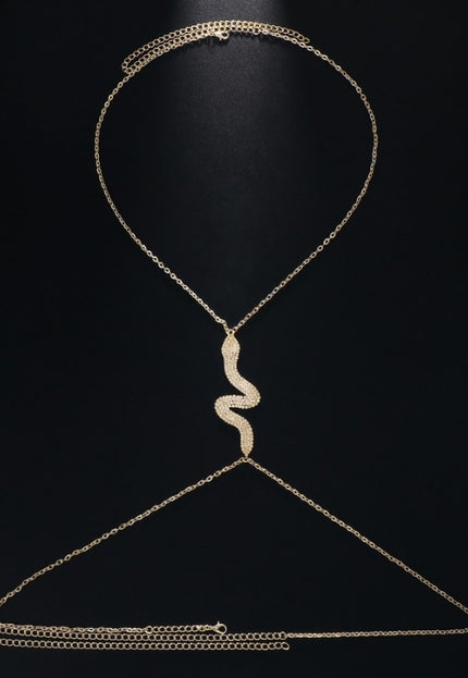 Gouden Snake Bodychain