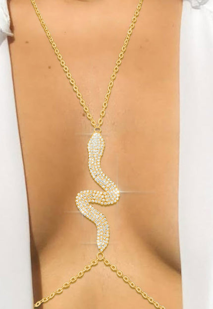 Gouden Snake Bodychain