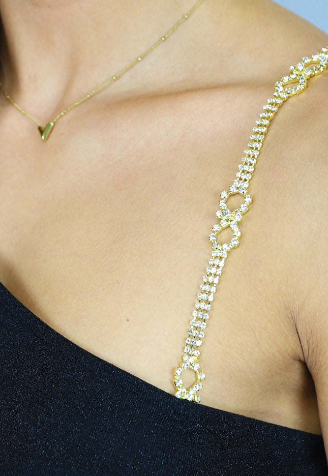 Gouden Strass Bh Band