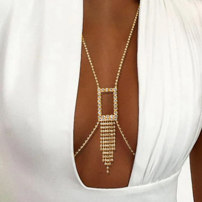 Gouden Strass Bodychain