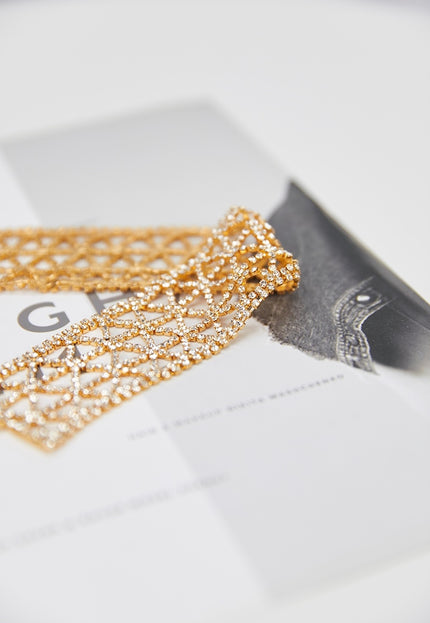 Gouden Strass Choker