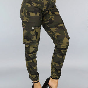 Groene Camouflage  Cargo Jeans