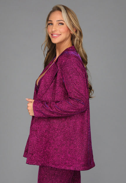OP=OP.38.R Holografische Oversized Glitter Blazer