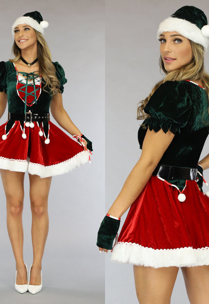 KOSTUUM Kerst Elf Kostuum