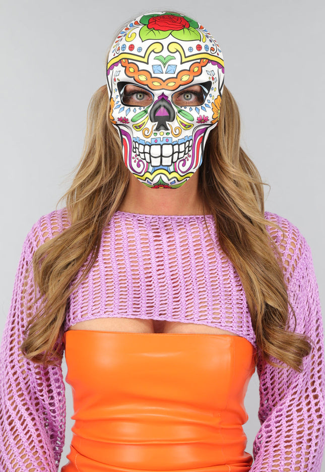 Kleurrijk Skeletten Masker