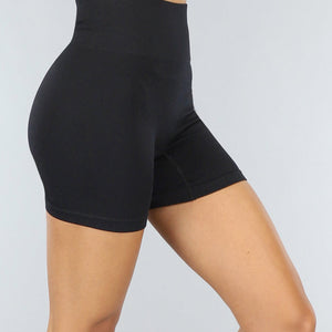 Kort Zwart Ribstof Sport Broekje