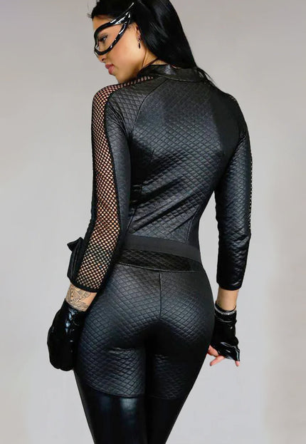 CARNA25 Black Cat Kostuum met Accessoires