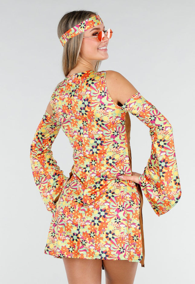 KOSTUUM Hippie Jurk met Gilet