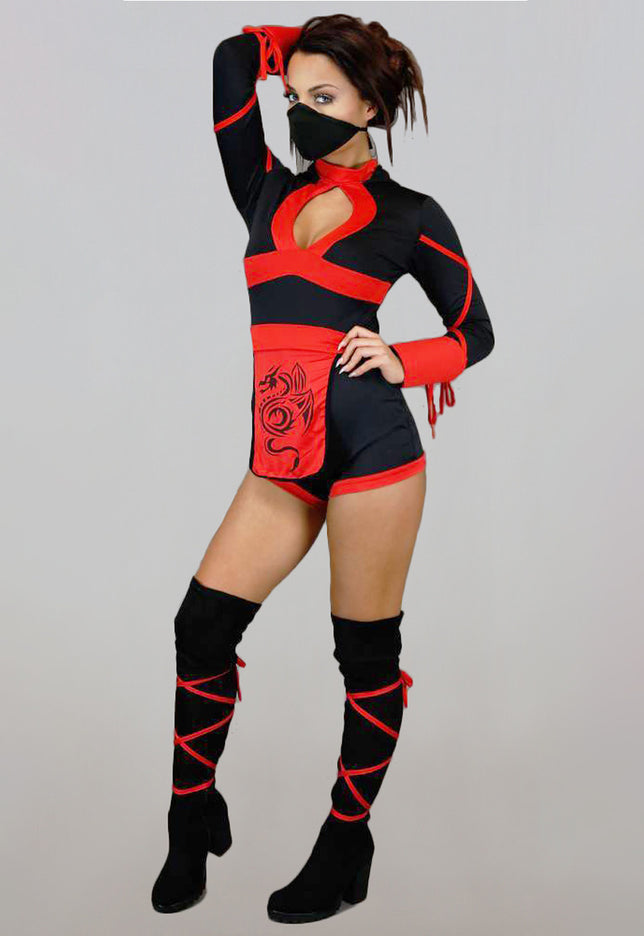 CARNA35 Kort Ninja Kostuum