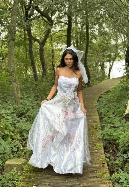 KOSTUUM Lang Bridezilla Kostuum