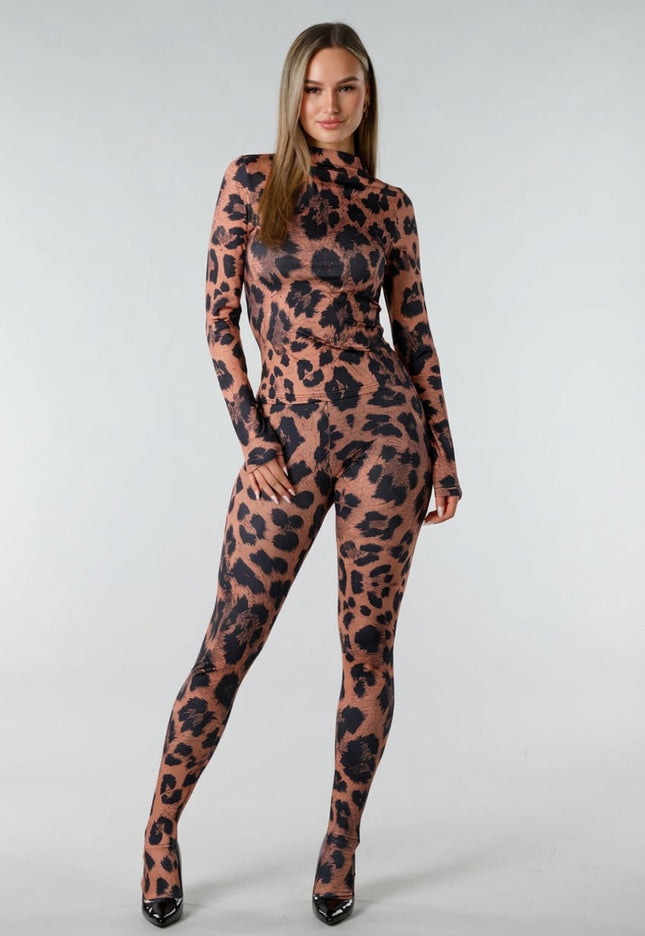 KOSTUUM Luipaard Print Two Piece Set