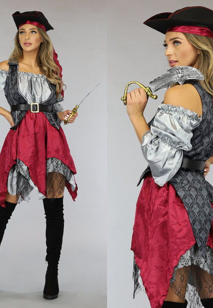CARNA25 Piraten Kostuum met Accessoires
