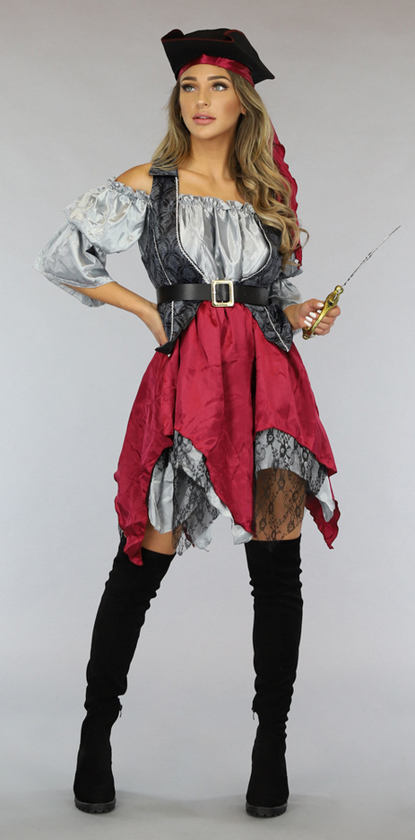 CARNA25 Piraten Kostuum met Accessoires